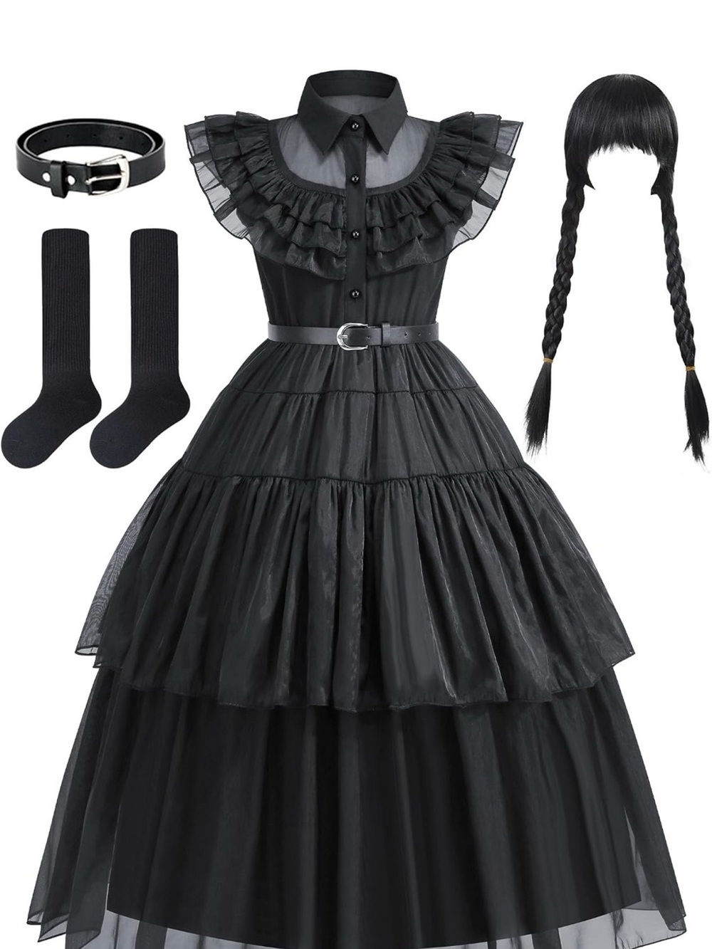 Wednesday Costume dress 8-10T